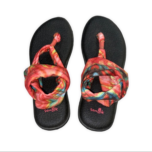Sanuk Shoes - Sanuk Yoga Sling Back Sz 6 Tropical Print